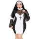 Еротичний костюм черниці JSY «Грішниця Лола» Plus Size Black, сукня, хрест, апостольник Еротичний костюм черниці JSY «Грішниця Лола» Plus Size Black, сукня, хрест, апостольник