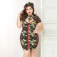 Еротичний костюм JSY «Армійська красуня» Plus Size, military, сукня, краватка, берет, стрінги Еротичний костюм JSY «Армійська красуня» Plus Size, military, сукня, краватка, берет, стрінги