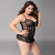 Мереживний корсет JSY «Сексуальна Белла» Plus Size Black, дрібна сітка, гіпюр, чашки з кісточками Мереживний корсет JSY «Сексуальна Белла» Plus Size Black, дрібна сітка, гіпюр, чашки з кісточками