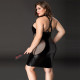 Еротична сукня JSY «Спокуслива Міла» Plus Size Black, прозорі вставки, стрепи, халтер Еротична сукня JSY «Спокуслива Міла» Plus Size Black, прозорі вставки, стрепи, халтер