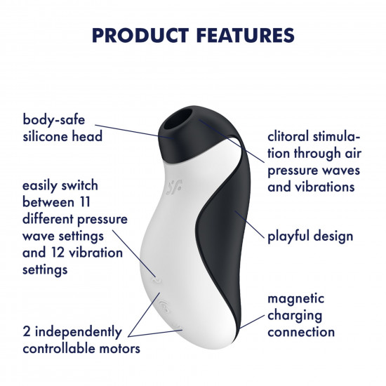 Вакуумний стимулятор з вібрацією Satisfyer Orca Вакуумний стимулятор з вібрацією Satisfyer Orca