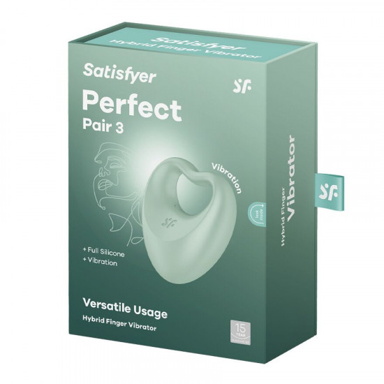 Вібратор на палець та ерекційне кільце 2в1 Satisfyer Perfect Pair 3 Вібратор на палець та ерекційне кільце 2в1 Satisfyer Perfect Pair 3