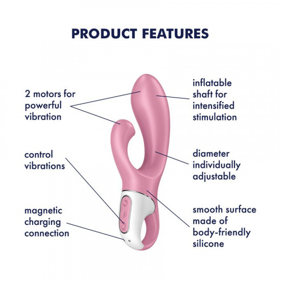 Вібратор-кролик надувний Satisfyer Air Pump Bunny 2 Вібратор-кролик надувний Satisfyer Air Pump Bunny 2
