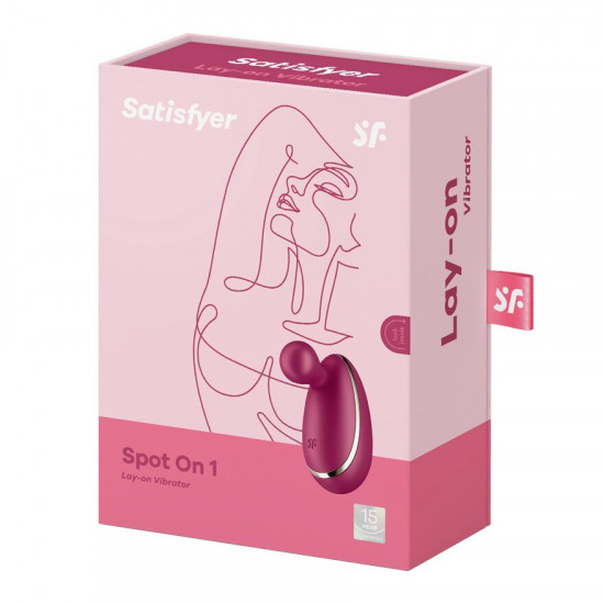 Вібратор для зовнішньої стимуляції Satisfyer Spot On 1 Berry, гнучкий відросток Вібратор для зовнішньої стимуляції Satisfyer Spot On 1 Berry, гнучкий відросток