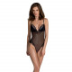 Сітчасте боді з мереживним ліфом Passion DELIENA BODY XXL/XXXL black Сітчасте боді з мереживним ліфом Passion DELIENA BODY XXL/XXXL black