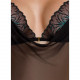 Сітчасте боді з мереживним ліфом Passion DELIENA BODY XXL/XXXL black Сітчасте боді з мереживним ліфом Passion DELIENA BODY XXL/XXXL black
