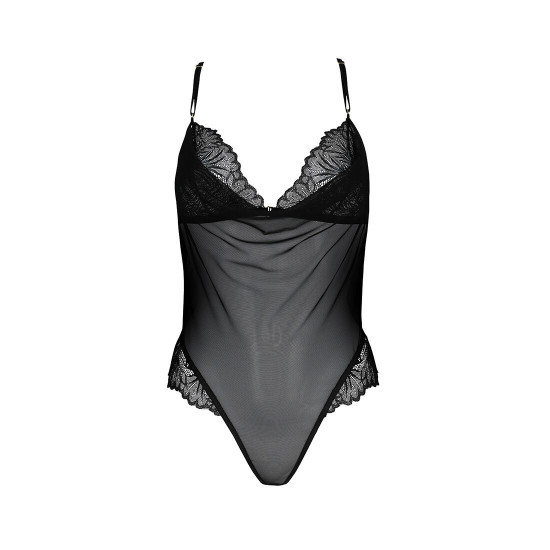 Сітчасте боді з мереживним ліфом Passion DELIENA BODY XXL/XXXL black Сітчасте боді з мереживним ліфом Passion DELIENA BODY XXL/XXXL black