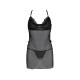 Сорочка Passion DELIENA CHEMISE XXL/XXXL black, стрінги із заниженою талією Сорочка Passion DELIENA CHEMISE XXL/XXXL black, стрінги із заниженою талією