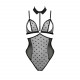 Боді з відкритими грудьми Passion DOMINICA BODY S/M black, комір-чокер, корсет Боді з відкритими грудьми Passion DOMINICA BODY S/M black, комір-чокер, корсет