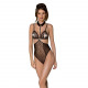 Боді з відкритими грудьми Passion DOMINICA BODY S/M black, комір-чокер, корсет Боді з відкритими грудьми Passion DOMINICA BODY S/M black, комір-чокер, корсет