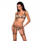 Еротичний комплект спідньої білизни Passion GABI SET L/XL beige, трусики з гартерами Еротичний комплект спідньої білизни Passion GABI SET L/XL beige, трусики з гартерами