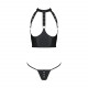 Комплект білизни з відкритими грудьми Passion GENEVIA SET WITH OPEN BRA S/M black, корсет, стрінги Комплект білизни з відкритими грудьми Passion GENEVIA SET WITH OPEN BRA S/M black, корсет, стрінги