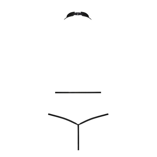 Боді-халтер з екошкіри Passion JANNIES BODY XXL/XXXL black Боді-халтер з екошкіри Passion JANNIES BODY XXL/XXXL black
