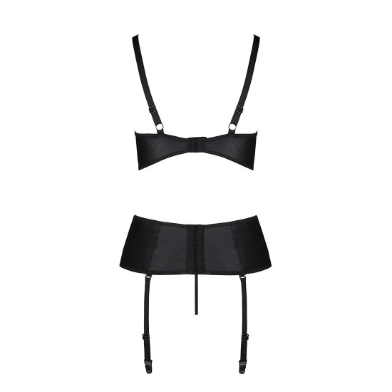 Корсет з відкритими грудьми Passion JANNIES CORSET L/XL black, стрінги в наборі Корсет з відкритими грудьми Passion JANNIES CORSET L/XL black, стрінги в наборі