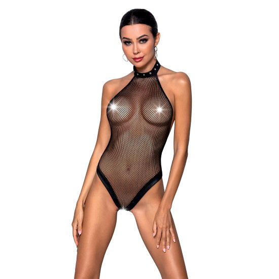 Боді-халтер з відкритим доступом Passion MOONLIGHT BODY S/M black Боді-халтер з відкритим доступом Passion MOONLIGHT BODY S/M black