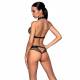 Білизна з відкритим доступом Passion MOONLIGHT SET L/XL black топ, стрінги Білизна з відкритим доступом Passion MOONLIGHT SET L/XL black топ, стрінги