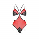 Напівпрозоре боді з мереживом Passion PEONIA BODY XXL/XXXL red Напівпрозоре боді з мереживом Passion PEONIA BODY XXL/XXXL red