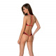 Сітчасте боді з мереживом на грудях Passion SATARA BODY L/XL red Сітчасте боді з мереживом на грудях Passion SATARA BODY L/XL red