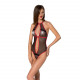 Сітчасте боді з мереживом на грудях Passion SATARA BODY XXL/XXXL red Сітчасте боді з мереживом на грудях Passion SATARA BODY XXL/XXXL red