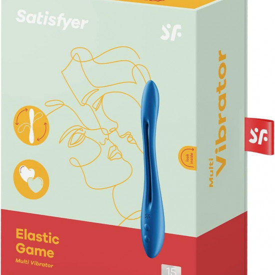 Універсальний гнучкий вібратор для пар Satisfyer Elastic Game Dark Blue Універсальний гнучкий вібратор для пар Satisfyer Elastic Game Dark Blue