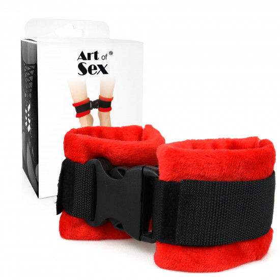 Поножи Art of Sex Ankle Cuffs - Soft Touch Червоні Поножи Art of Sex Ankle Cuffs - Soft Touch Червоні