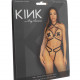 Стрепи-портупея з чокером Leg Avenue Satin elastic harness teddy, One size, Black Стрепи-портупея з чокером Leg Avenue Satin elastic harness teddy, One size, Black