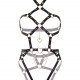 Портупея-тедді з екошкіри Leg Avenue Heart ring harness teddy M Black, підвіска-сердечко, ланцюги Портупея-тедді з екошкіри Leg Avenue Heart ring harness teddy M Black, підвіска-сердечко, ланцюги