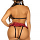 BDSM-костюм учениці Leg Avenue Harness teddy & skirt L Black, портупея, мініспідниця, екошкіра BDSM-костюм учениці Leg Avenue Harness teddy & skirt L Black, портупея, мініспідниця, екошкіра