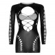 Безшовна мінісукня Leg Avenue Long sleeve cut out mini dress One size Black Безшовна мінісукня Leg Avenue Long sleeve cut out mini dress One size Black