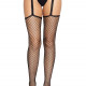 Панчохи-сітка Leg Avenue Net stockings with garter belt One size Black, пояс, підв’язки Панчохи-сітка Leg Avenue Net stockings with garter belt One size Black, пояс, підв’язки
