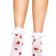 Шкарпетки жіночі з полуничним принтом Leg Avenue Strawberry ruffle top anklets One size, мереживні м Шкарпетки жіночі з полуничним принтом Leg Avenue Strawberry ruffle top anklets One size, мереживні м
