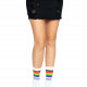 Шкарпетки жіночі в смужку Leg Avenue Pride crew socks Rainbow, 37–43 розмір Шкарпетки жіночі в смужку Leg Avenue Pride crew socks Rainbow, 37–43 розмір