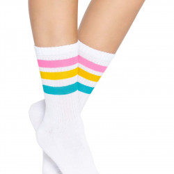 Шкарпетки жіночі в смужку Leg Avenue Pride crew socks Pansexual, 37–43 розмір