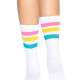 Шкарпетки жіночі в смужку Leg Avenue Pride crew socks Pansexual, 37–43 розмір Шкарпетки жіночі в смужку Leg Avenue Pride crew socks Pansexual, 37–43 розмір