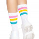 Шкарпетки жіночі в смужку Leg Avenue Pride crew socks Pansexual, 37–43 розмір Шкарпетки жіночі в смужку Leg Avenue Pride crew socks Pansexual, 37–43 розмір