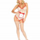 Костюм медсестри Leg Avenue Roleplay TLC Nurse One size White Костюм медсестри Leg Avenue Roleplay TLC Nurse One size White