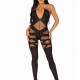 Бодістокінг Leg Avenue Illusion halter bodystocking One size Black, доступ Бодістокінг Leg Avenue Illusion halter bodystocking One size Black, доступ