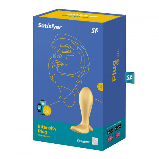 Анальна смарт-пробка з вібрацією Satisfyer Intensity Plug Gold Анальна смарт-пробка з вібрацією Satisfyer Intensity Plug Gold