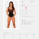 Obsessive Donna Dream crotchless teddy XS/S Obsessive Donna Dream crotchless teddy XS/S