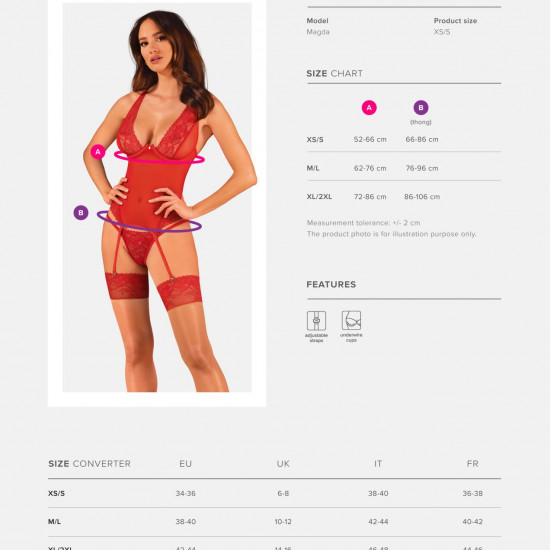 Obsessive Lacelove corset XS/S Obsessive Lacelove corset XS/S