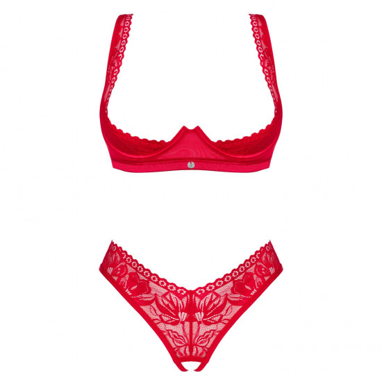 Obsessive Lacelove cupless 2-pcs set XS/S Obsessive Lacelove cupless 2-pcs set XS/S