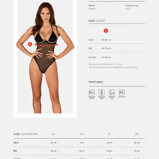 Obsessive Selinne teddy XS/S Obsessive Selinne teddy XS/S
