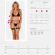 Obsessive Selinne 3-pcs set XS/S Obsessive Selinne 3-pcs set XS/S