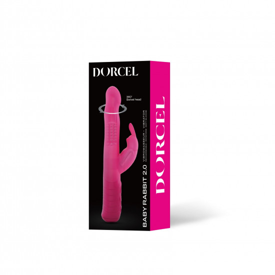 Вібратор-кролик Dorcel Baby Rabbit Magenta 2.0 з перлинним масажем і головкою, що обертається Вібратор-кролик Dorcel Baby Rabbit Magenta 2.0 з перлинним масажем і головкою, що обертається