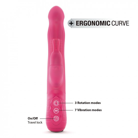 Вібратор-кролик Dorcel Baby Rabbit Magenta 2.0 з перлинним масажем і головкою, що обертається Вібратор-кролик Dorcel Baby Rabbit Magenta 2.0 з перлинним масажем і головкою, що обертається