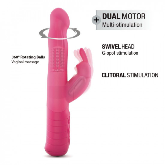 Вібратор-кролик Dorcel Baby Rabbit Magenta 2.0 з перлинним масажем і головкою, що обертається Вібратор-кролик Dorcel Baby Rabbit Magenta 2.0 з перлинним масажем і головкою, що обертається