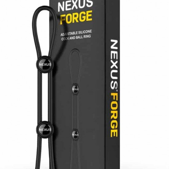 Ерекційне кільце Nexus FORGE Double Adjustable Lasso - Black Ерекційне кільце Nexus FORGE Double Adjustable Lasso - Black