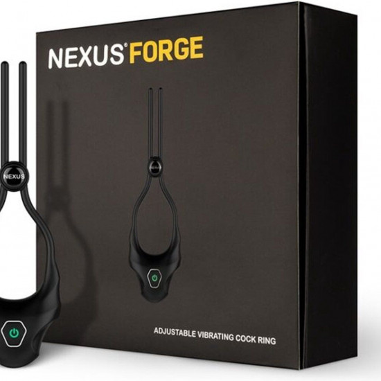 Ерекційне кільце Nexus FORGE Vibrating Adjustable Lasso - Black Ерекційне кільце Nexus FORGE Vibrating Adjustable Lasso - Black