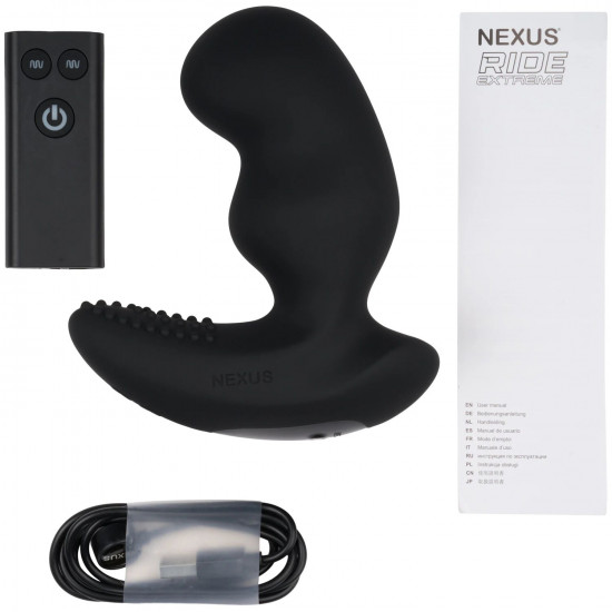 Масажер простати Nexus RIDE EXTREME Dual Motor Remote Control Prostate Vibrator - Black Масажер простати Nexus RIDE EXTREME Dual Motor Remote Control Prostate Vibrator - Black