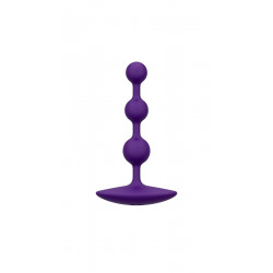 Анальне намисто Romp Amp Dark Purple, силікон, макс. діаметр 2,6 см